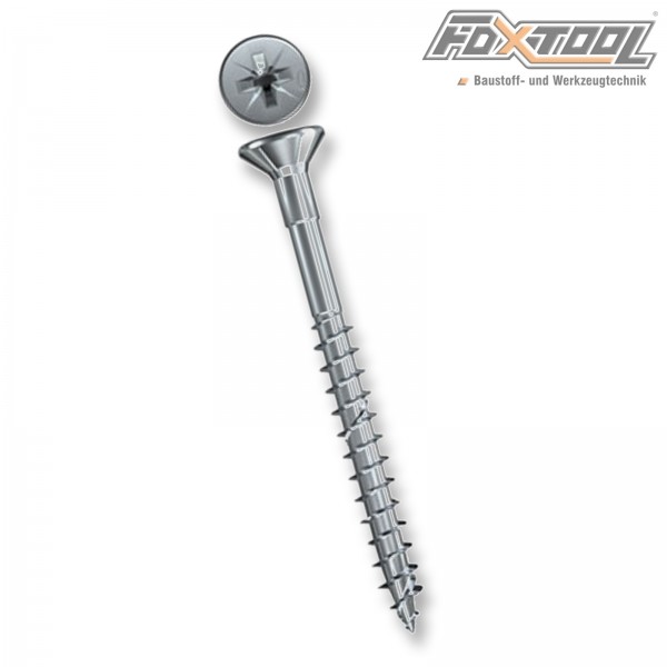 4048962043686 658023 Fischer Holzschraube_Spanplattenschraube Power_Fast_4_5x45_SK_blvz_TG_PZ_kopflo