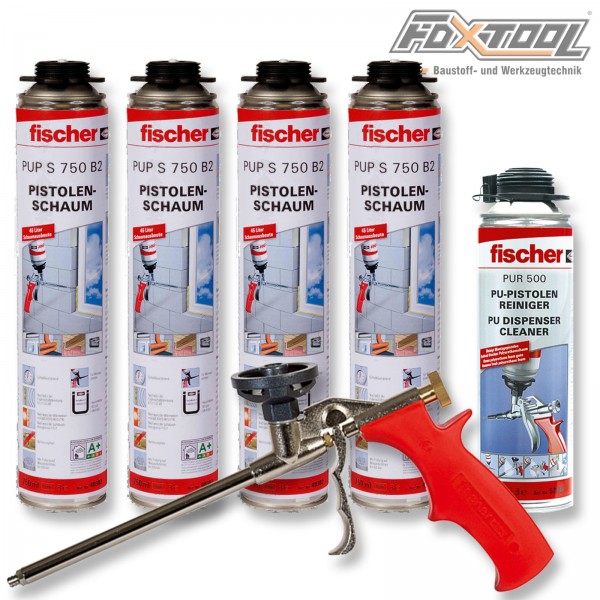 4006209624401 062440 Fischer Pistolenschaum_Set_PUP_K2 PUP_S_750_PUR_500_PUP_M3