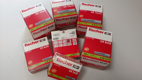 4006209947210 094721_FX01 Fischer Universalduebel_Mehrzweckduebel UX_Set_695_teilig