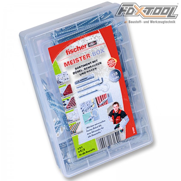 4048962131390 513894 Fischer Universalduebel_Mehrzweckduebel Meister_Box_UX_mit_Schrauben_Haken